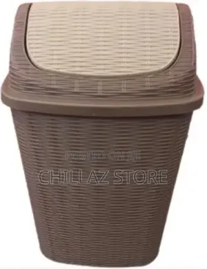 Nice Small in and Out Waste Bin With Its Cover