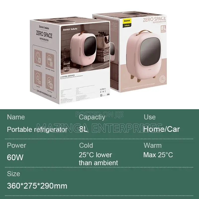 Dual Space Car and Home 8ltrs Refrigerator