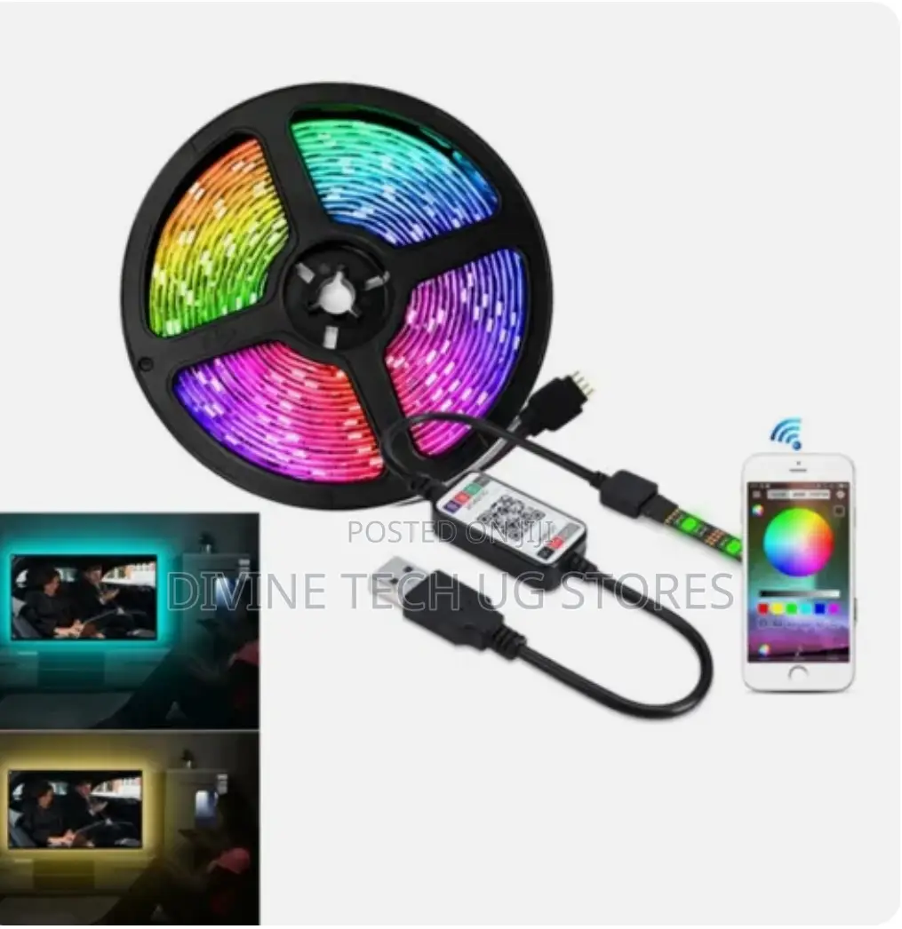 Usb Led Strip Light Wireless Bluetooth Control Light 5m