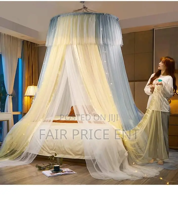 Double Layer Super Round Mosquito Net 6*6.( White)