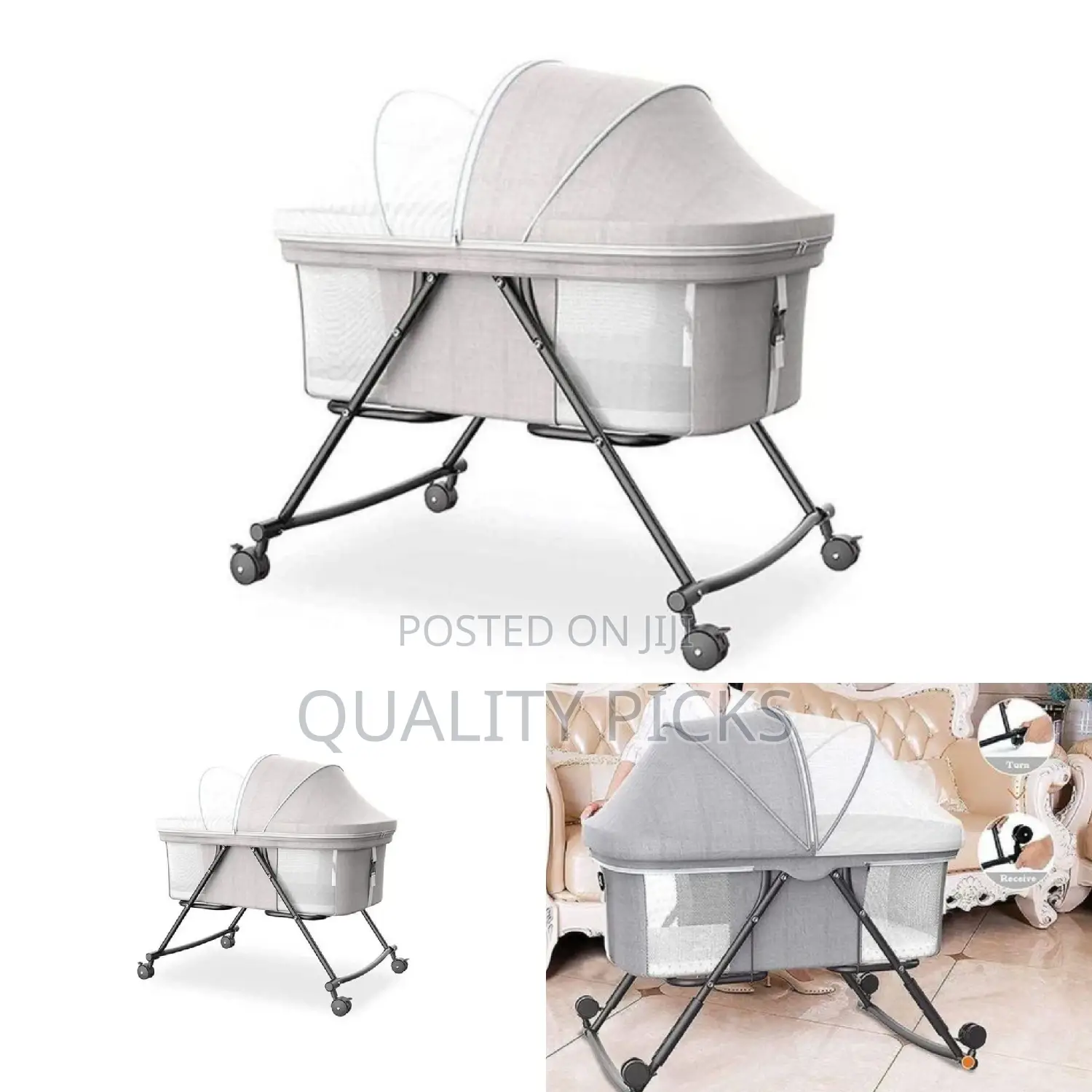 Adjustable Baby Bed Rocker