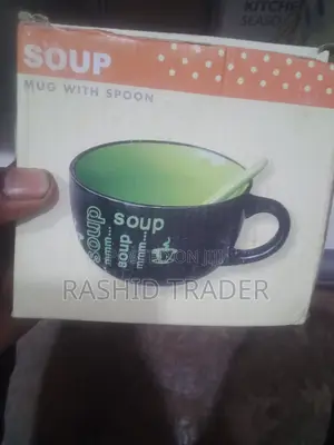 Soup Mug With Spoon