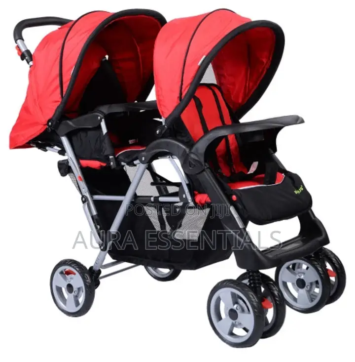 Foldable Twin Baby Double Stroller