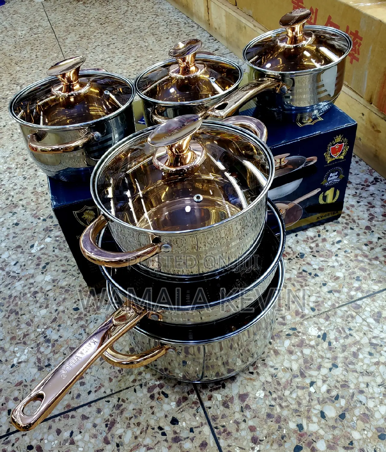 Stainless Steel Induction Cookware Set.