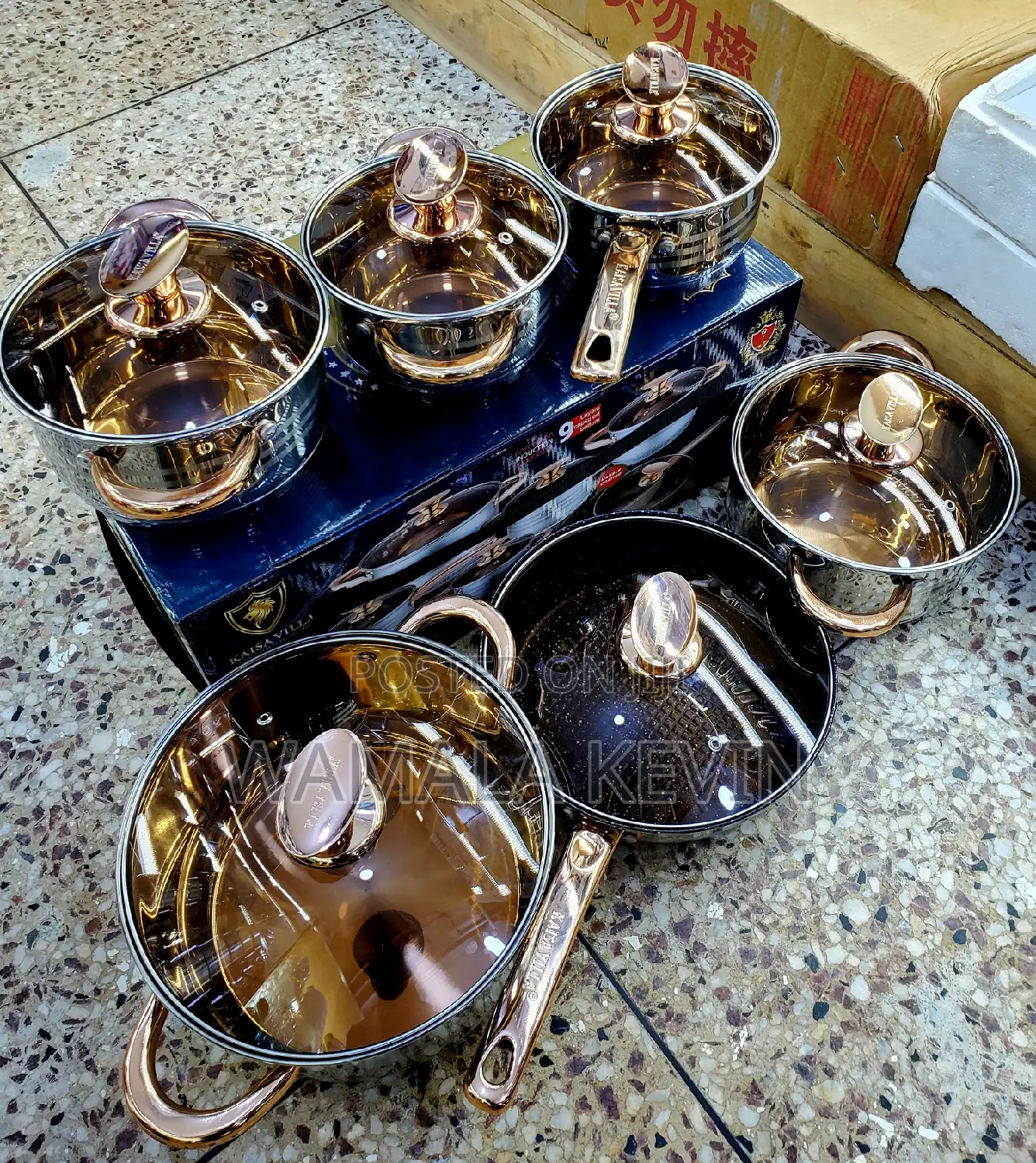 Stainless Steel Induction Cookware Set.