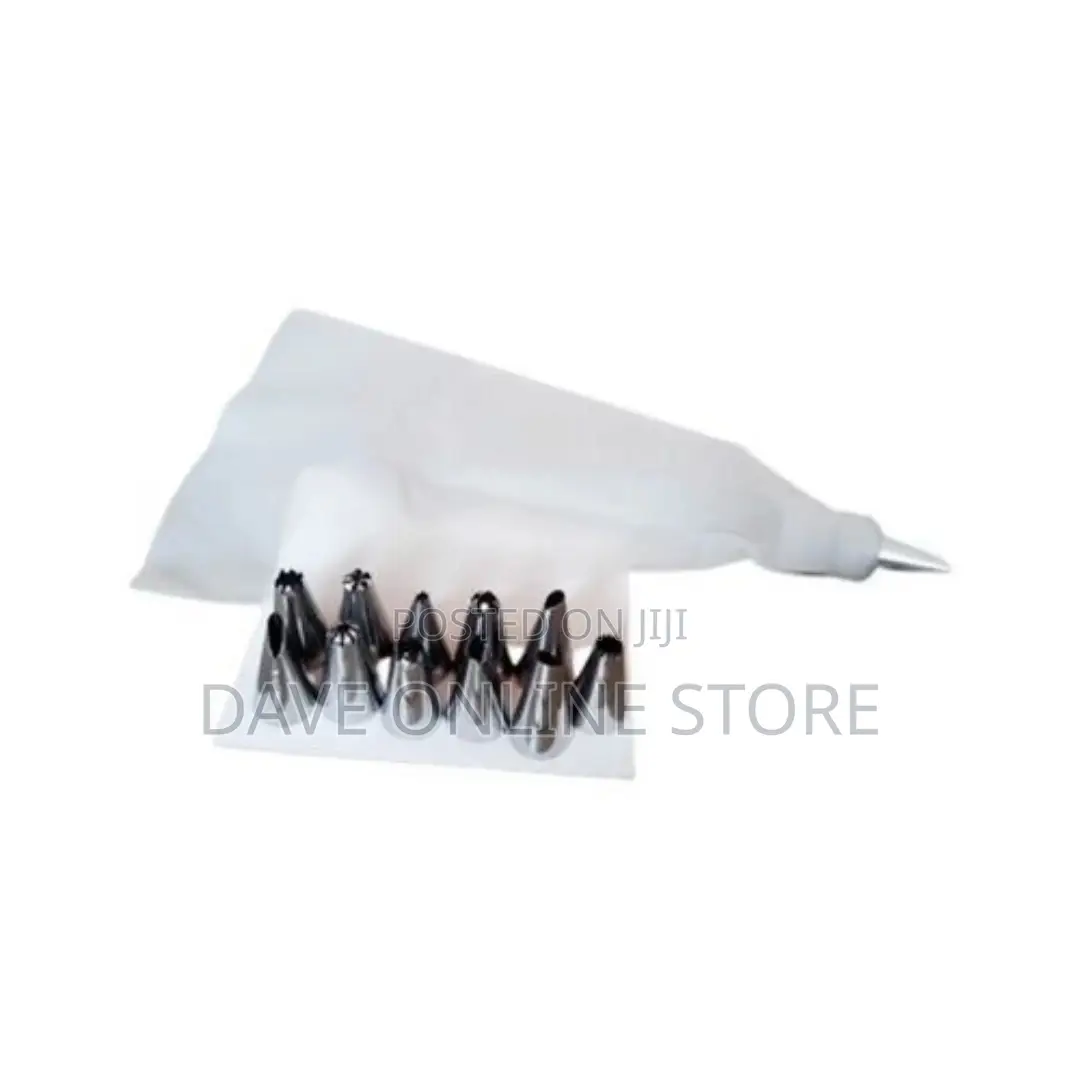 12 Pieces Cake Icing Decorating Tool Kit/Silver