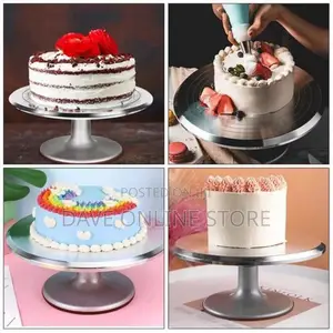 Bakeware Metallic Stand for Turning Cakes