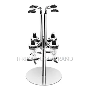 4 Bottle Dispenser Revolving Mix Dispenser Holder Beverage