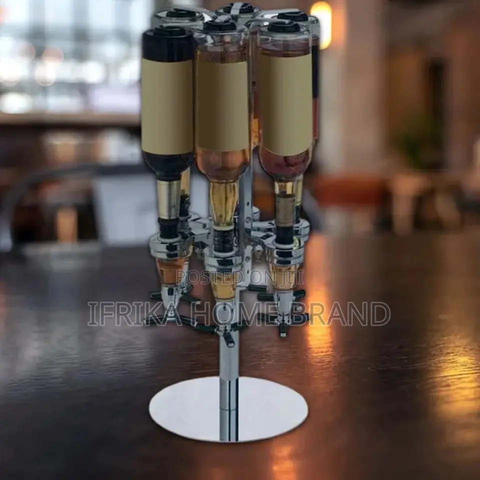 4 Bottle Dispenser Revolving Mix Dispenser Holder Beverage