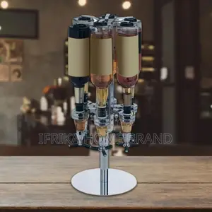4 Bottle Dispenser Revolving Mix Dispenser Holder Beverage