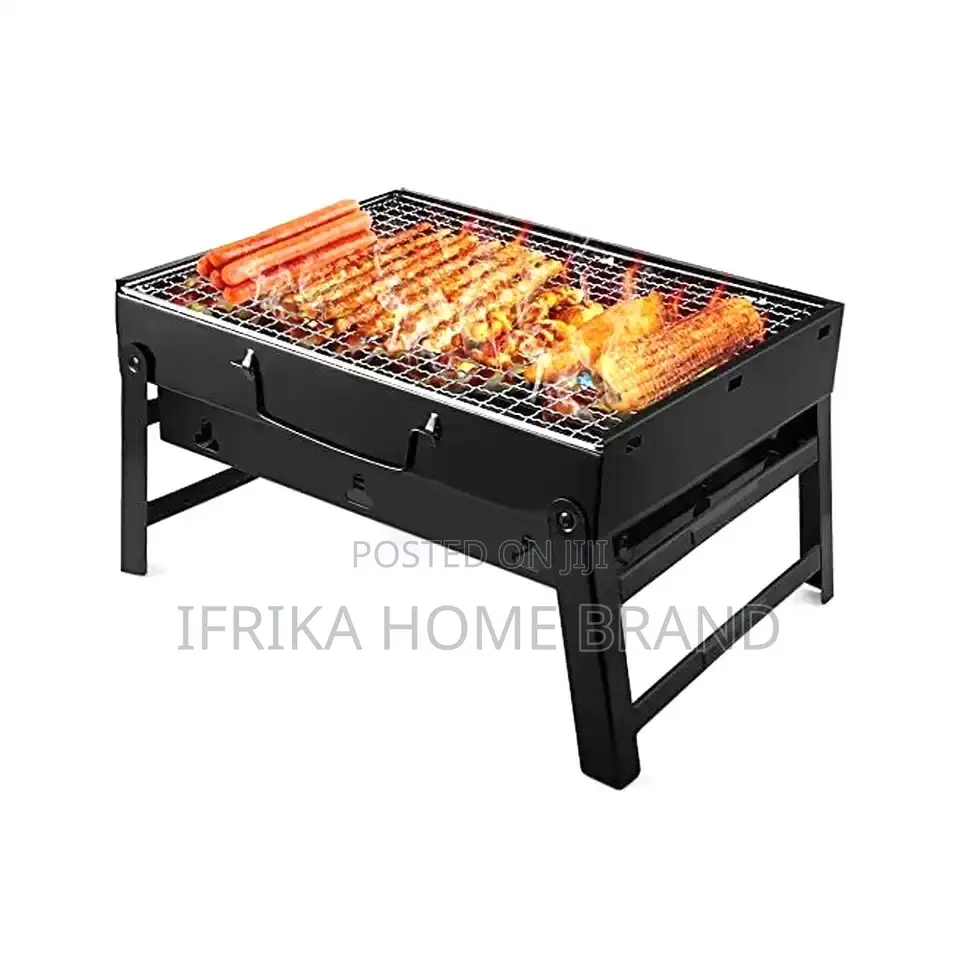 Folding Portable Barbecue Charcoal Grill Stainless Steel