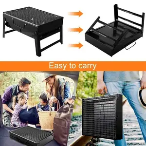 Folding Portable Barbecue Charcoal Grill Stainless Steel
