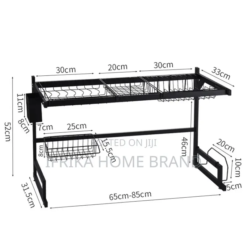 Stainless Steel Dish Rack Drainer Kitchen Drying Shelf