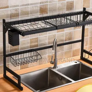 Stainless Steel Dish Rack Drainer Kitchen Drying Shelf