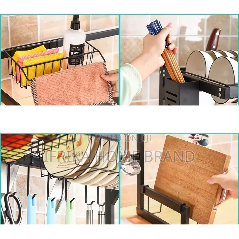 Stainless Steel Dish Rack Drainer Kitchen Drying Shelf