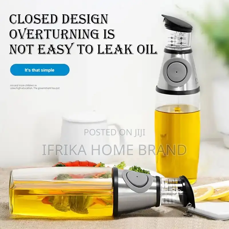 250/500 ML Clear Glass Oil Pot Oil Vinegar Dispenser