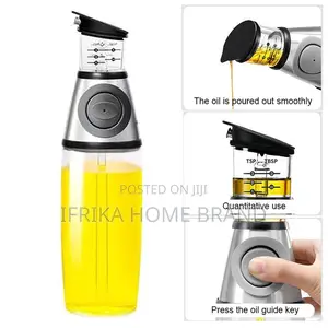 250/500 ML Clear Glass Oil Pot Oil Vinegar Dispenser
