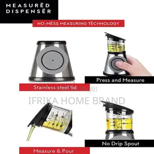 250/500 ML Clear Glass Oil Pot Oil Vinegar Dispenser