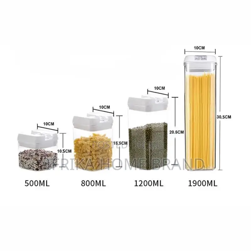 5/7 PCS/Set Plastic Food Storage Containers Kitchen Boxes