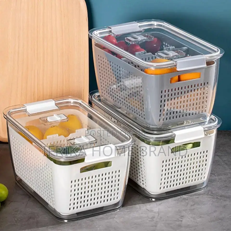Drain Box Plastic Vegetable Fruit Storage Containers