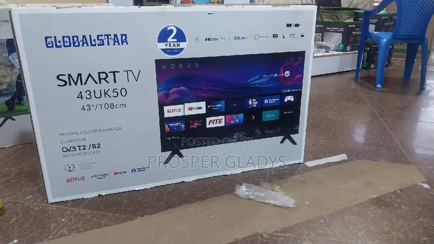 Global Star 43 Smart Digital Flat Screen Flameless
