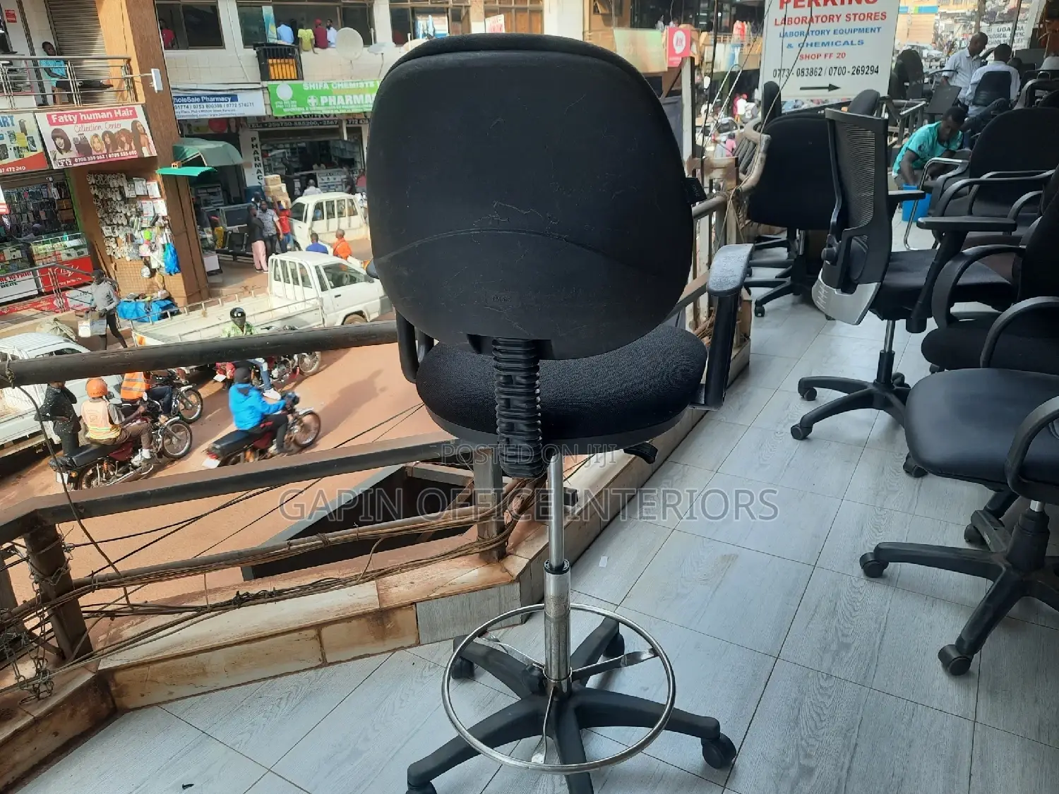 Second Hand Office Counter Chair, Adjustable