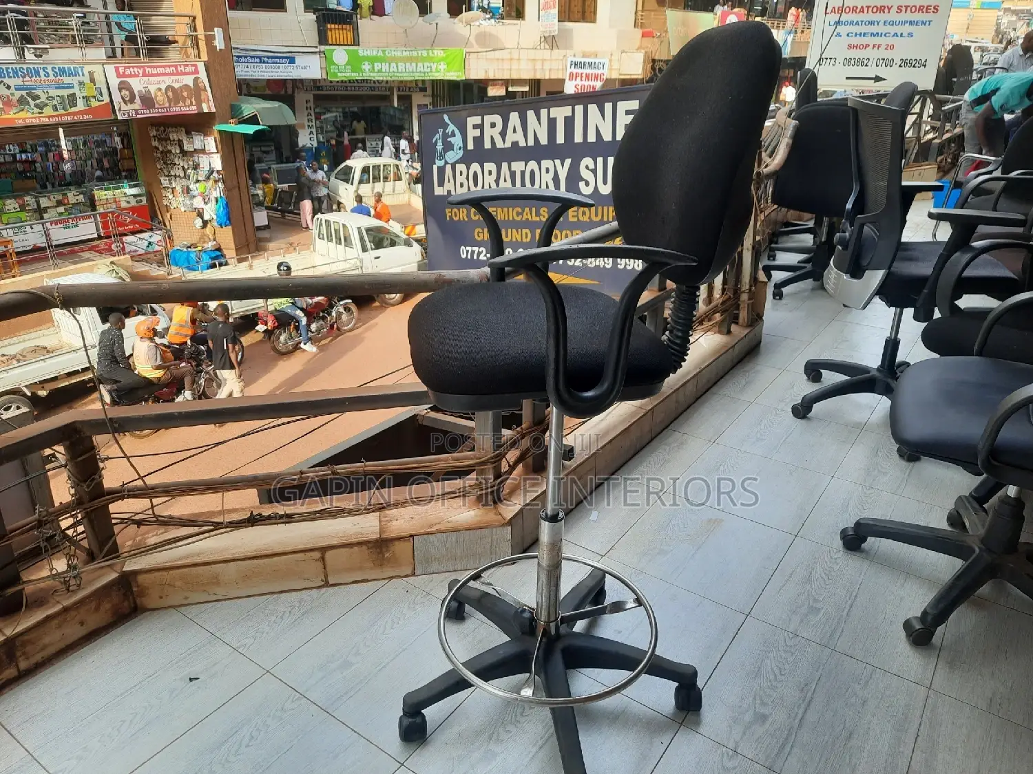 Second Hand Office Counter Chair, Adjustable