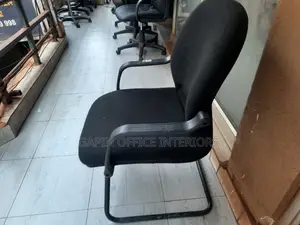 Fabric Short Back Chair, Non Rotating