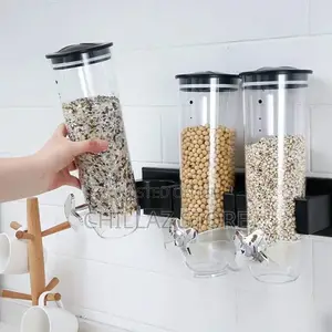 Dry Food Dispenser Container Wall Mount Cereal Dispenser