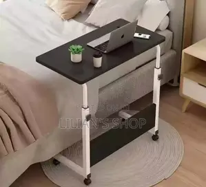 Adjustable Height Movable Table With Wheels