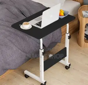 Adjustable Height Movable Table With Wheels