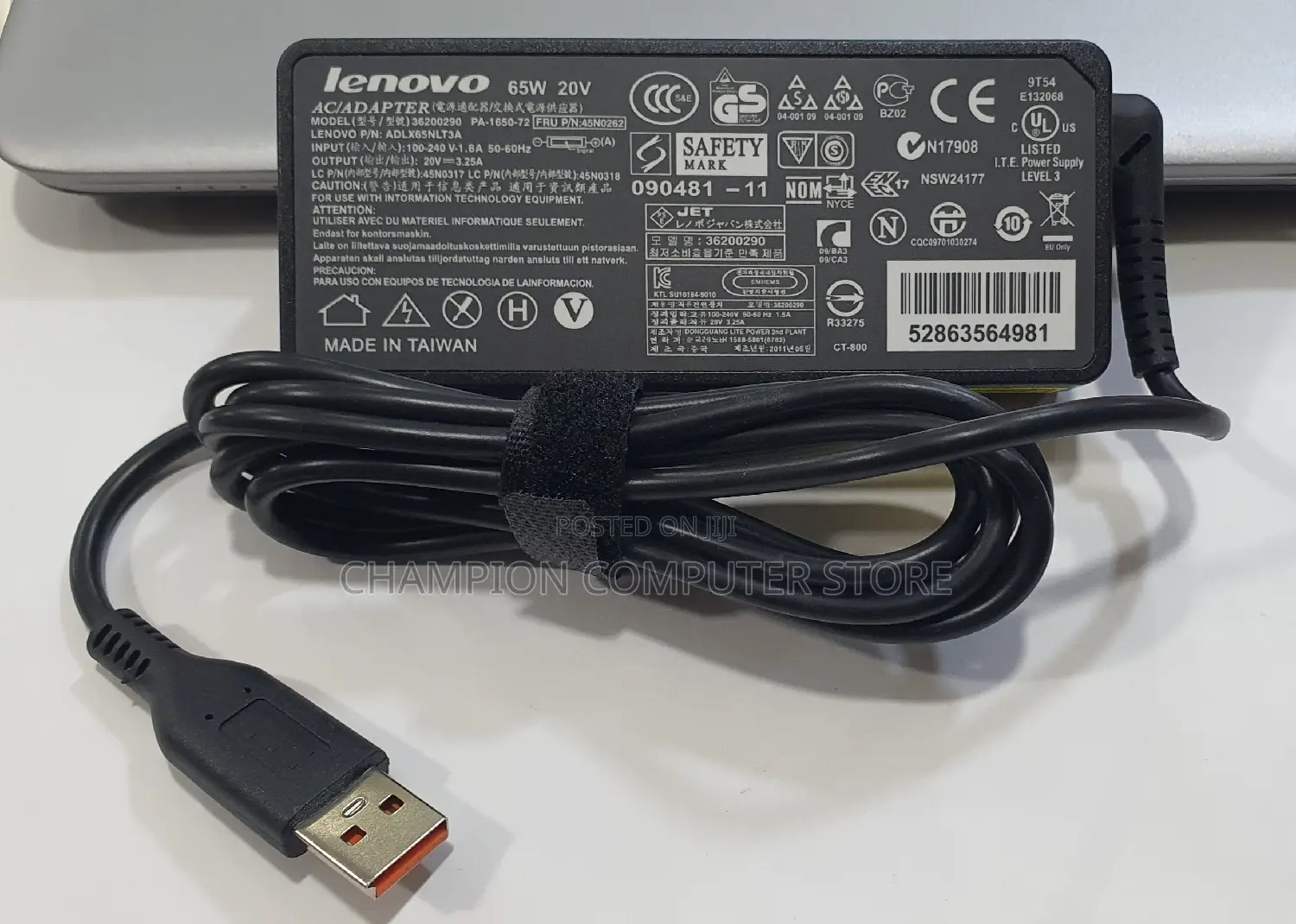 Lenovo 65W Power Adapter Charger for Yoga 3 Pro