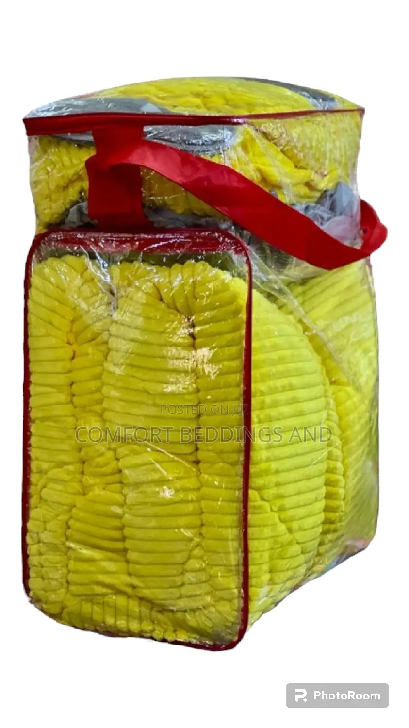 12 Peice Velvet Bedcover Set Yellow