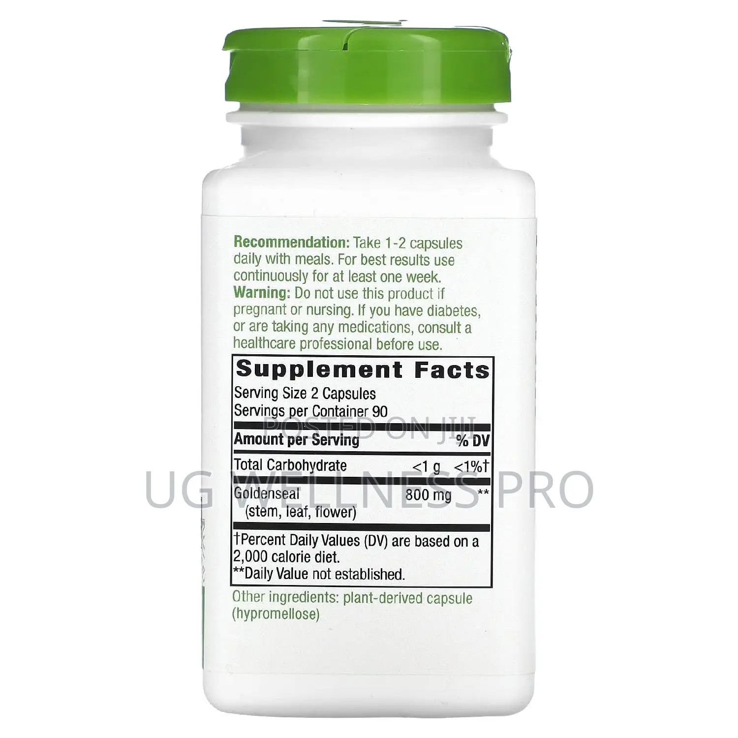 Nature's Way, Goldenseal, 800 Mg, 180 Vegan Capsules