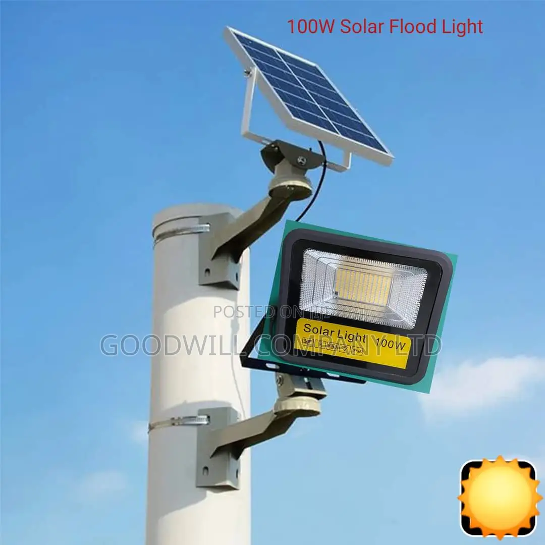 100w Solar Flood Light Yellow Carbon