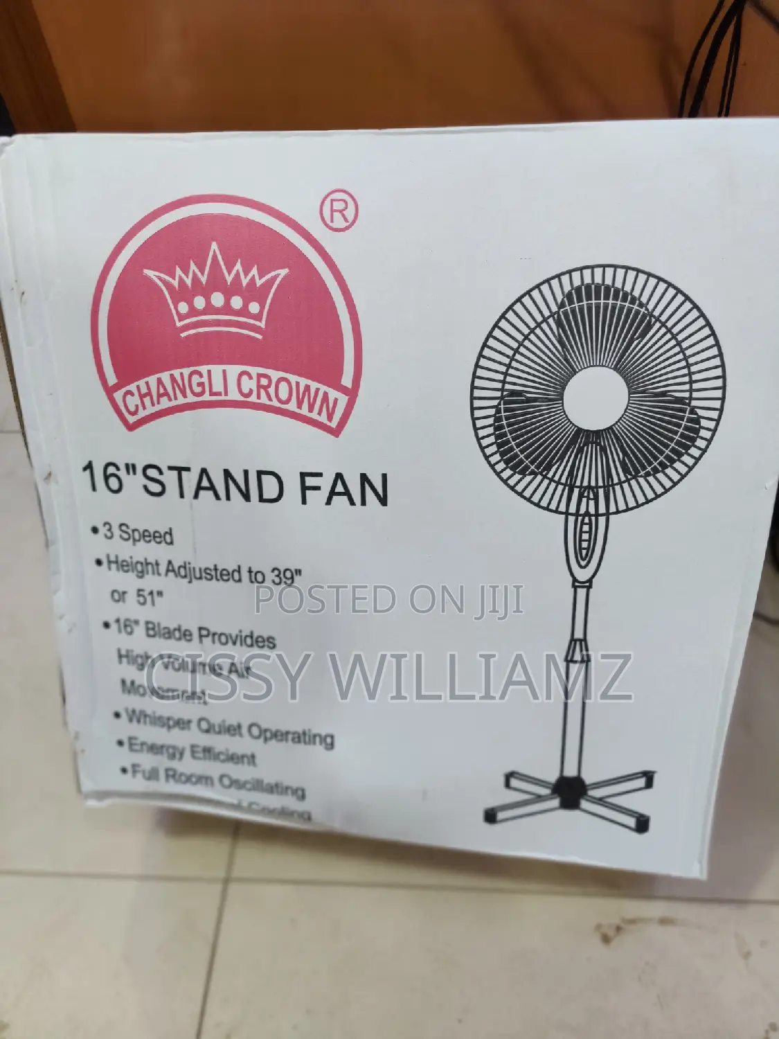 Changli Crown Electric Stand Fan/16" Stand Fan/Crown Fans