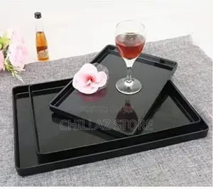 3 Pieces of Melamine Dinner Serving Trays