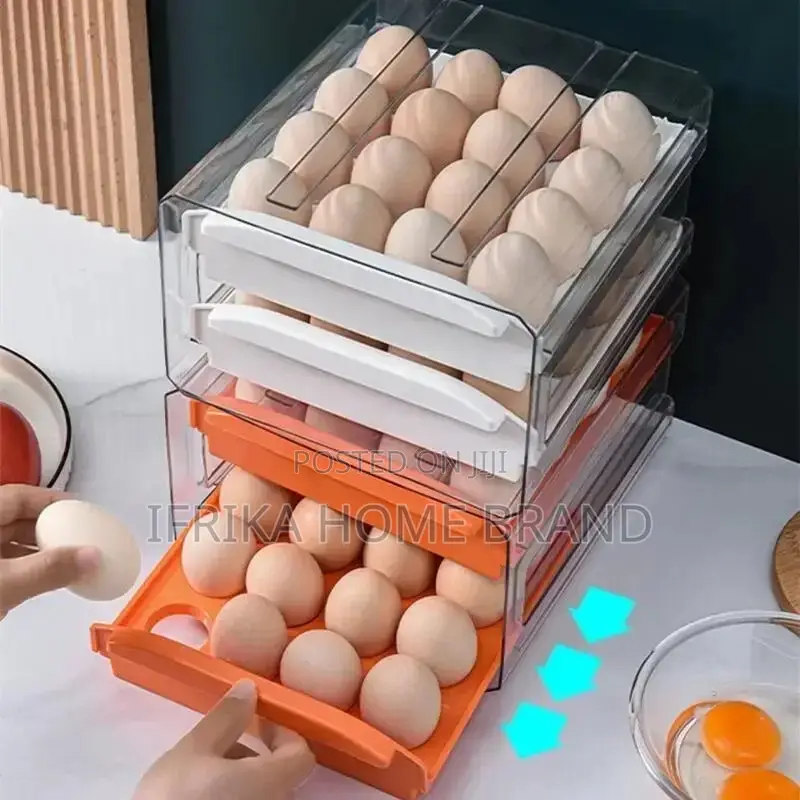 Eggs Organization Track Cartons Tray Storage Storage Plastic