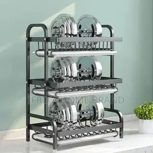 Stainless Steel Storage Rack for Bowls and Dishes Multilayer