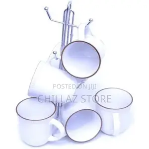 6 Pieces of Cream Tea Cups Mugs