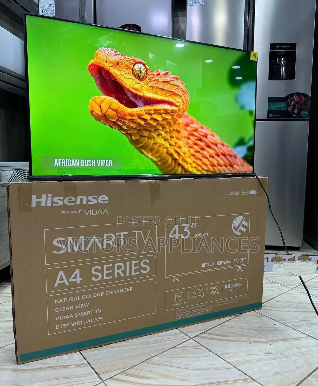 New Model Hisense 43inch Frameless Smart Tv A4 Series