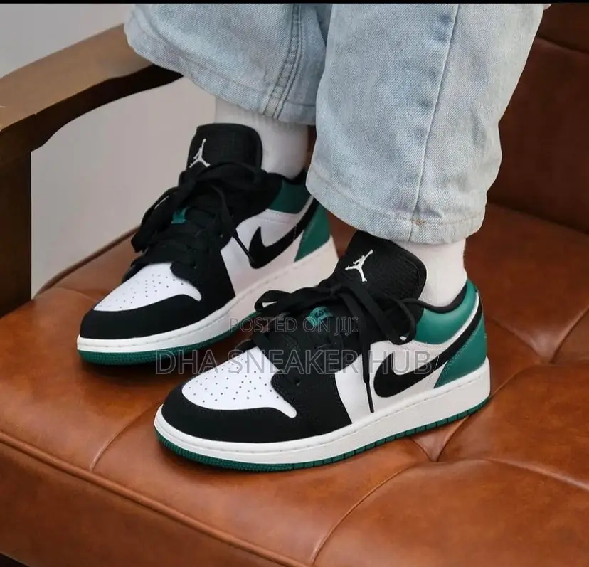 Air Jordan 1 Low Mystic Green/ Trending Designer Sneakers