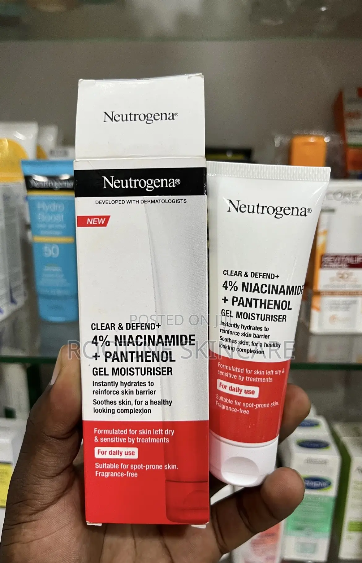 Neutrogena 4% Niacinamide + Panthenol Gel Moisturiser