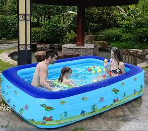 Three Ring Kids Rectangular Swimming Pool