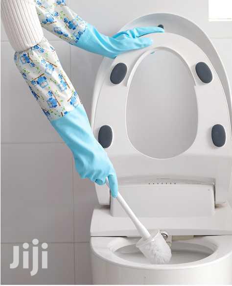 Long Reusable Rubber Latex Waterproof Dishwashing Pink Gloves Freesize