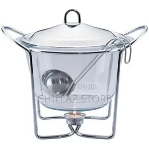 4 Litre Glass Soup Chafing Serving Dishes Warmer –
