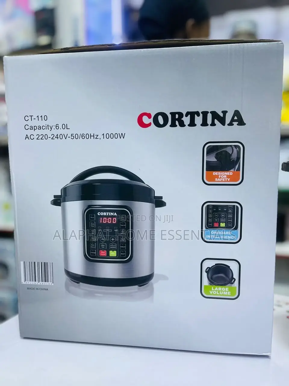 Cortina 6 Litres Ct-110 Electric Pressure Cooker.