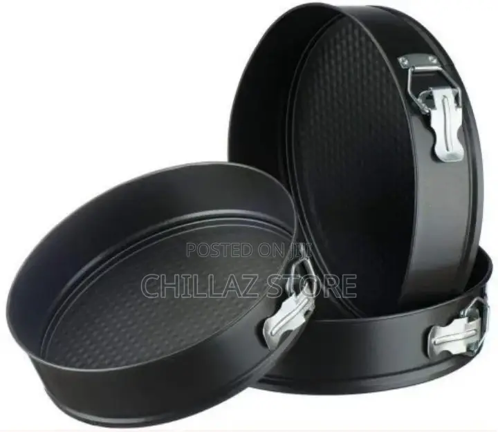 3pieces of Round Baking Cake Mould Pans Trays-