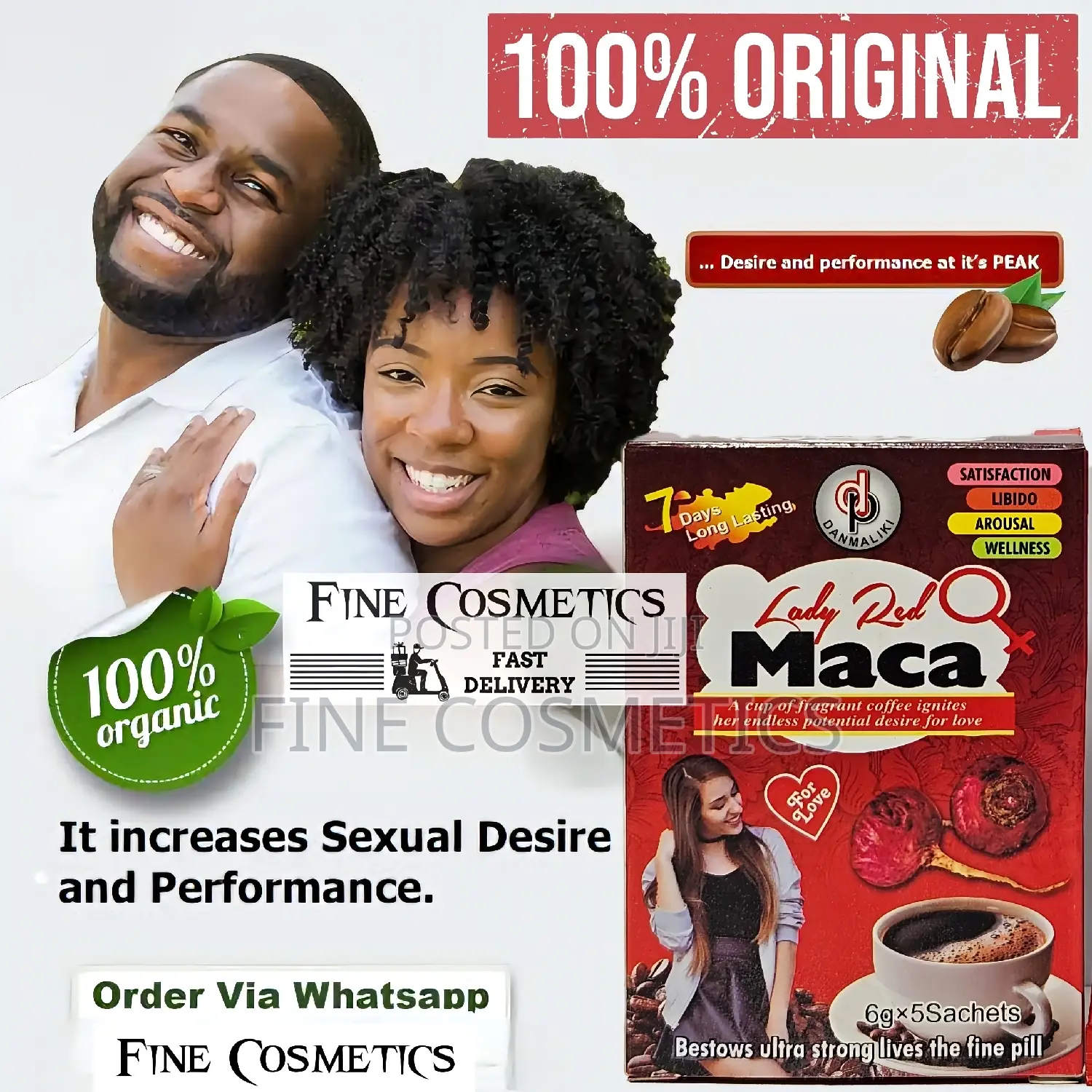 FEMALE SEX COFFEE | Instant Libido/Arousal Booster Lady Maca