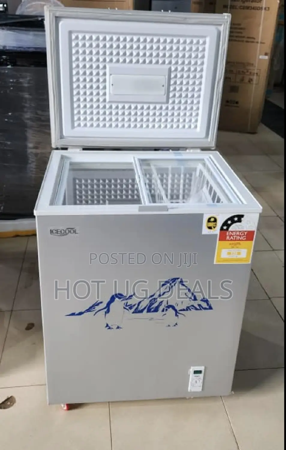 Ice Cool 150L Chest Freezer – White